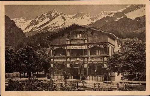 Ak Oberstdorf im Oberallgäu, Lorettohaus, Cafe-Restaurant und Pension