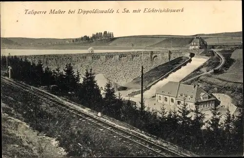 Ak Malter Dippoldiswalde, Talsperre Malter, Elektrizitätswerk