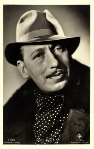 Ak Schauspieler Willy Birgel, Portrait, Hut