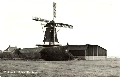 Ak Westbroek Utrecht Niederlande, Molen De Kraai