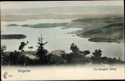 Ak Ringerike Norwegen, fra Kongens Udsigt