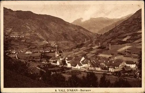 Ak Valle de Aran Katalonien, Betren, Panorama