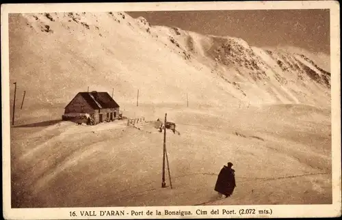 Ak Valle de Aran Katalonien, Port de la Bonaigua, Cim del Port