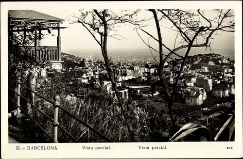 Ak Barcelona Katalonien Spanien, Teilansicht