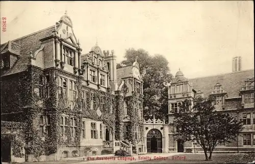 Ak Oxford Oxfordshire England, The Residents Lodgings, Trinity College