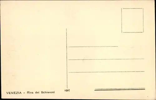 Ak Venezia Venedig Veneto, Riva dei Schiavoni