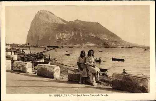 Ak Gibraltar, Rock from Spanish Beach