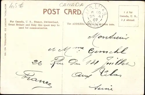 Ak Montreal Québec Kanada, Victoria Jubilee Bridge, Brücke