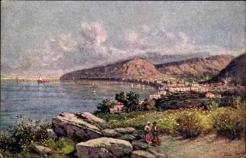 Künstler Ak Carelli, G., Sorrento Campania, Vista da Capodimonte