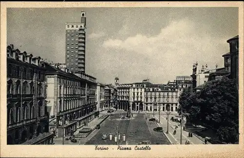 Ak Torino Turin Piemonte, Piazza Castello