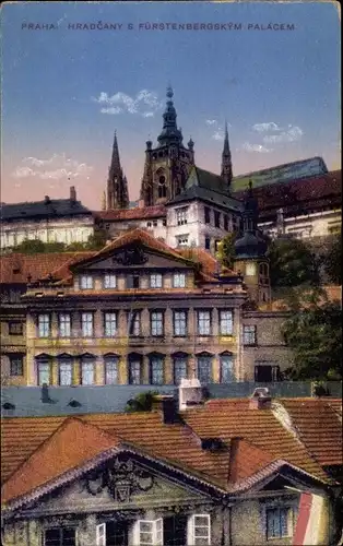 Ak Prag, Teilansicht der Burg