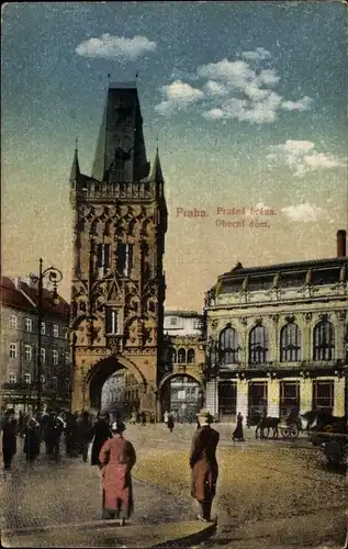 Ak Prag, Partie zum Pulverturm