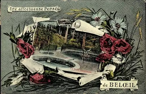 Passepartout Ak Beloeil Wallonien Hennegau, La Belle Baigneuse