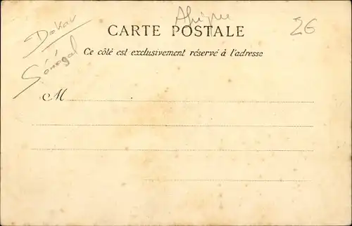 Ak Saint Louis Senegal, Marché, Marktplatz in der Stadt, Händler