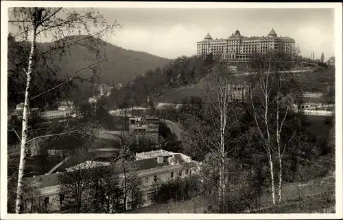 Ak Karlovy Vary Karlsbad Stadt, Richmond Park Hotel a Hotel Imperial