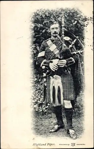 Ak Highland Piper, Schottischer Soldat, Dudelsack