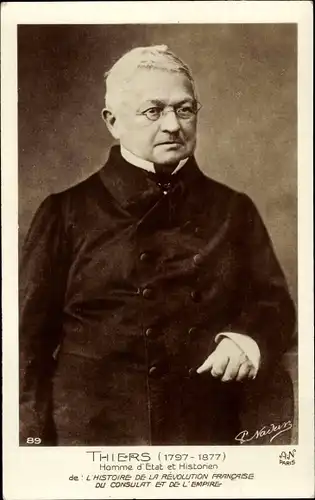 Ak Adolphe Thiers, Homme d'Etat et Historien, Politiker