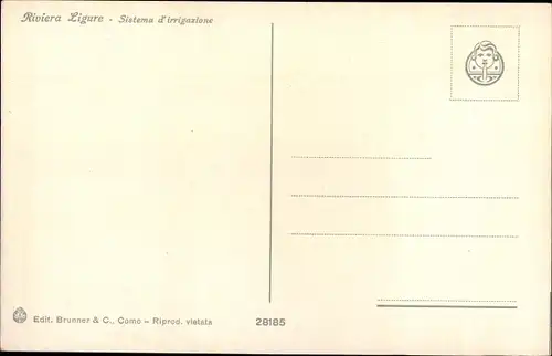 Ak Riviera Ligure, Sistema d'irrigazione
