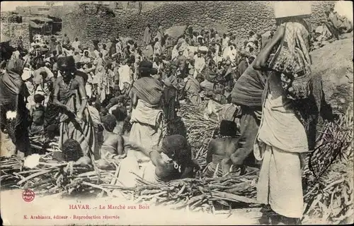 Ak Harar Äthiopien, Le Marché aux Bois, Holzmarkt