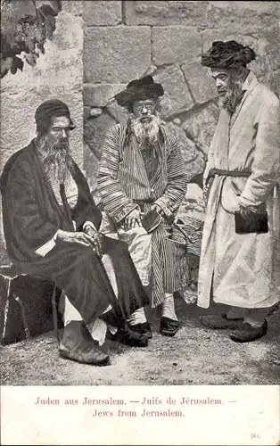 Judaika Ak Juden aus Jerusalem