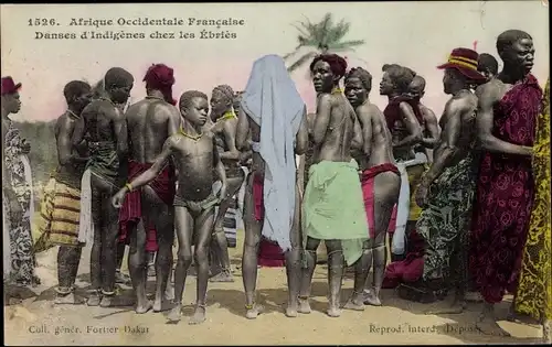 Ak Senegal, Afrique occidentale, Danses d'Indigenes chez les Ebries