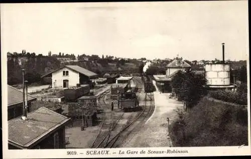 Ak Sceaux Haut de Seine, La Gare de Sceaux Robinson
