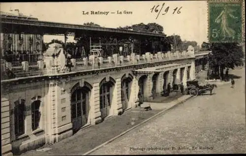 Ak Le Raincy Seine Saint Denis, La Gare