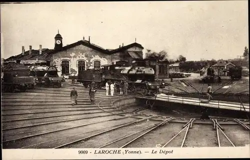 Ak Laroche Migennes Yonne, Le Depot