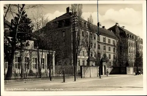 Ak Freiberg im Kreis Mittelsachsen, König Friedrich August Kaserne, Hauptwache
