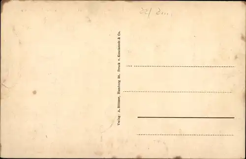 Ak Hamburg Eimsbüttel, Kleiner Schäferkamp, Straßenbahnen