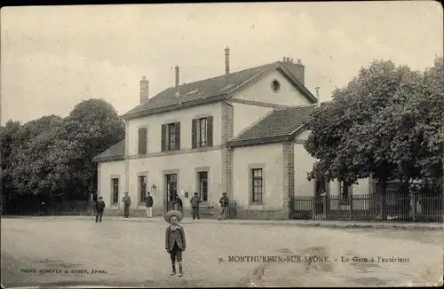 Ak Monthureux sur Saone Lothringen Vosges, La Gare