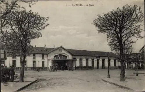 Ak Corbeil Essonne, La Gare