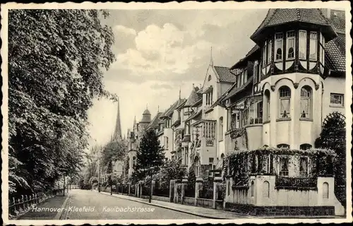 Ak Kleefeld Hannover, Kaulbachstraße