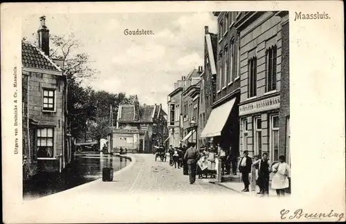 Ak Maassluis Südholland, Goudsteen