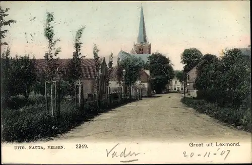 Ak Lexmond Leksmond Utrecht, Straßenpartie im Ort