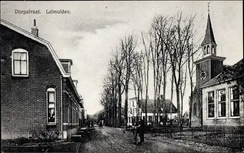 Ak Leimuiden Südholland, Dorpstraat, Kirche