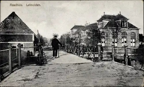 Ak Leimuiden Südholland, Raadhuis