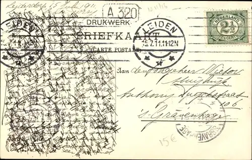 Ak Leiderdorp Südholland, Ortspartie, Segelboot