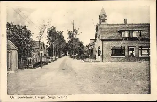 Ak Lange Ruige Weide Utrecht, Gemeentehuis