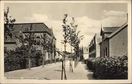 Ak Middelharnis Südholland, Schoolstraat