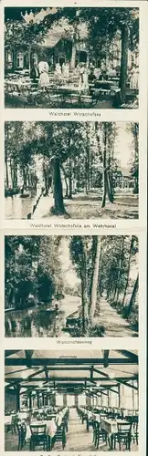 Klapp Ak Wotschofska Lübbenau im Spreewald, Waldhotel Wotschofska, Innenansicht