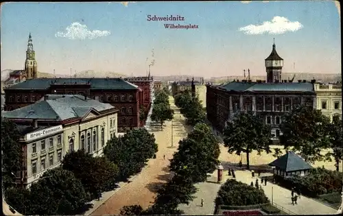 Ak Świdnica Schweidnitz Schlesien, Wilhelmsplatz