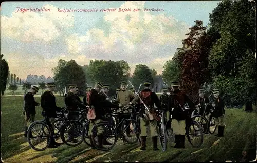 Ak Jägerbataillon Radfahrerkompanie, Deutsche Soldaten in Uniformen