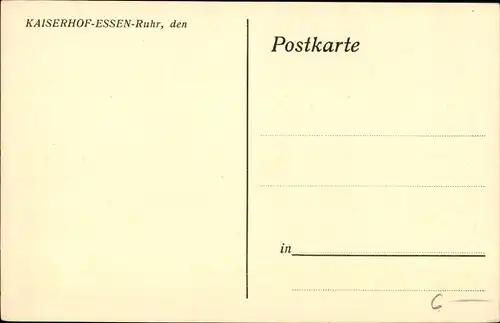 Ak Bad Essen in Niedersachsen, Hotel Kaiserhof, Lese- und Schreibzimmer, Innenansicht