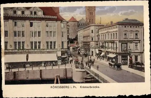 Ak Kaliningrad Königsberg Ostpreußen, Krämerbrücke