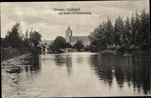 Ak Giessen Oudekerk Südholland Niederlande, Met bosch van Giessenburg