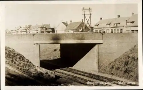 Ak Bergen op Zoom Nordbrabant Niederlande, Stalenbrug