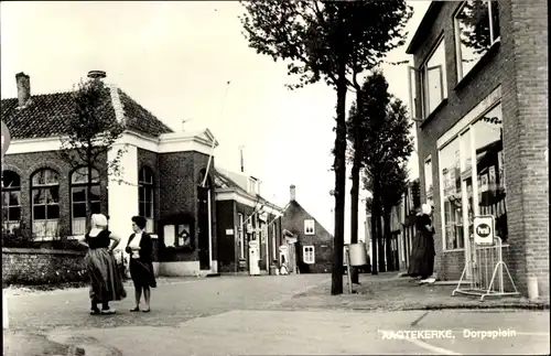 Ak Aagtekerke Zeeland Niederlande, Dorpsplein