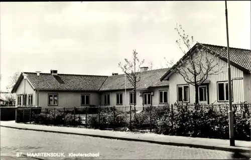 Ak Sint Maartensdijk Zeeland Niederlande, Kleuterschool