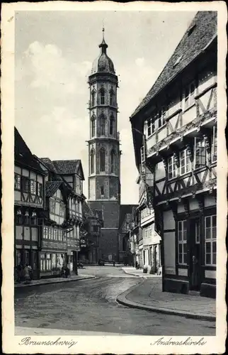 Ak Braunschweig in Niedersachsen, Andreaskirche